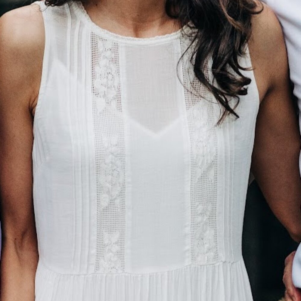 Auguste the Label Margo Wren Maxi Dress White - Sundress or Casual wedding dress